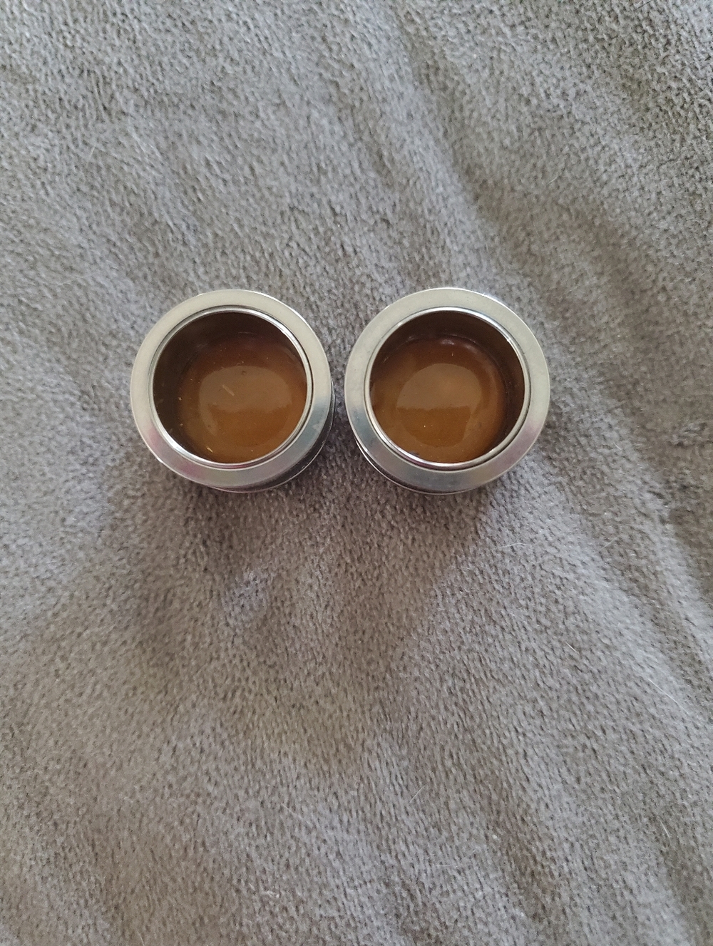 5/8" Blush/Nude Color Stainless Steel Plugs - Picture 4 of 4